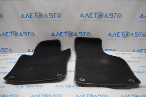 Set de covorașe VW Passat b7 12-15 SUA negru, țesătură, rupt, pentru curățare chimică.