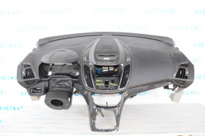 Panoul frontal al torpilei fără AIRBAG Ford Escape MK3 13-16 pre-restilizare, negru, titan