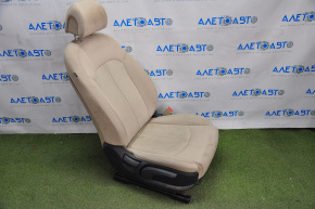 Пассажирское сидение Hyundai Sonata 15-17 без airbag, механич, тряпка беж, под химчистку