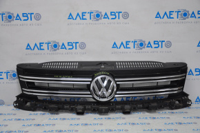 Grila radiatorului asamblată VW Tiguan 12-17 restilizată cu emblemă