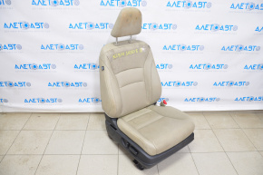 Пассажирское сидение Honda Accord 13-17 с airbag, электро, кожа беж, под химчистку