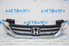 Решетка радиатора grill Honda Accord 13-15 в сборе, тычки