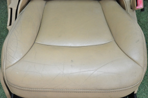 Scaun pasager Dodge Journey 11- cu airbag, material textil, piele maro, piele crăpată, plastic spart