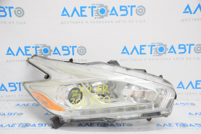 Far dreapta față Nissan Murano z52 15-18, gol, halogen, luminos, suport rupt, necesită polizare.