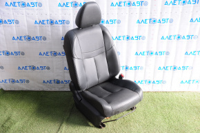 Пассажирское сидение Nissan Rogue 14-20 с airbag, механич, кожа черн