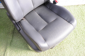 Scaun de pasager Nissan Rogue 14-20 cu airbag, manual, piele neagră