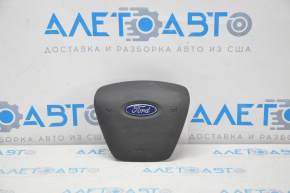 Airbag-ul de siguranță în volanul șoferului Ford Focus mk3 15-18 restilizat, negru, cartuș ruginit.