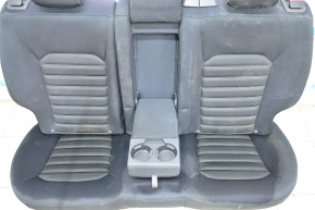 Задний ряд сидений 2 ряд Ford Fusion mk5 13-15 ткань черн, белая строч