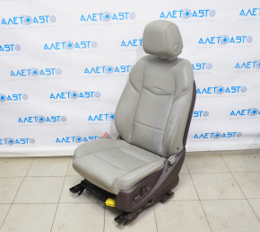 Водительское сидение Cadillac ATS 13- с airbag, электро, кожа сер, облезла кожа, царап