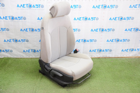 Scaun de pasager Hyundai Sonata 15-17 fără airbag, manual, material textil gri.