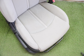 Scaun de pasager Hyundai Sonata 15-17 fără airbag, manual, material textil gri.