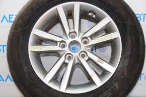 Roată de 16 inch pentru Hyundai Sonata 15-17 cu o ușoară bordură.