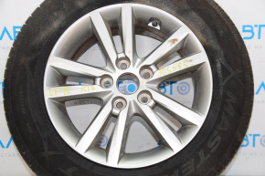 Roată de 16 inch pentru Hyundai Sonata 15-17 cu o ușoară bordură.