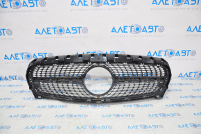 Решетка радиатора grill Mercedes CLA 14-19 сетка