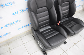 Setul de scaune complet pentru Porsche Cayenne 958 11-14 cu airbag, turbo 18 poziții, piele zdrobită