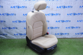 Scaunul pasagerului Infiniti QX30 17- cu airbag, electric, piele bej.