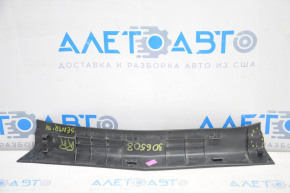 Накладка порога задняя правая Nissan Sentra 13-17 черная, слом креп, потерта
