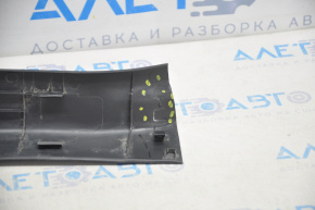 Накладка порога задняя правая Nissan Sentra 13-17 черная, слом креп, потерта