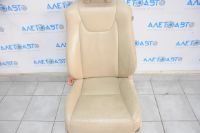 Scaun șofer Lexus RX350 RX450h 10-15 fără airbag, electric, piele bej, uzat