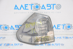 Lampa exterioară aripă stângă Lexus RX350 RX400h 06-09 întunecată, neoriginală.