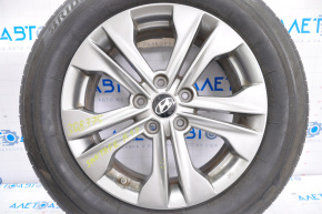 Roată de 17 inch pentru Hyundai Santa FE Sport 13-16, cu o ușoară bordură.