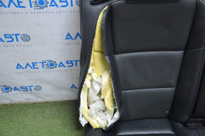 Rândul din spate al scaunelor, al doilea rând Lexus ES300h ES350 13-18 fără airbag, piele neagră, deteriorată.