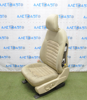 Scaun șofer Ford Fusion mk5 13-16 fără airbag, electric, material textil bej, necesită curățare chimică