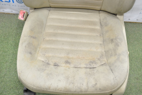 Водительское сидение Ford Fusion mk5 13-15 без airbag, электро, ткань беж, под химчистку
