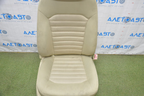 Scaun de pasager Ford Fusion mk5 13-16 fără airbag, manual, material textil bej, pentru curățare chimică