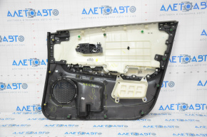 Capacul usii, cartela frontala stanga Honda HR-V 16-22 negru cu insertie gri, pentru curatare chimica.