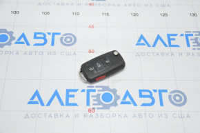 Ключ VW Passat b7 12-15 USA 4 кнопки, раскладной, потертый