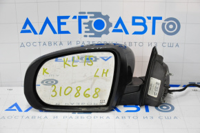 Зеркало боковое левое Jeep Cherokee KL 14-18 7+2 пинов, поворотник, подогрев, подсветка, черное