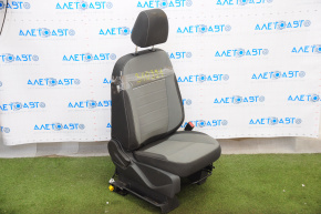 Scaun pasager Ford Escape MK3 13-19 fără airbag, manual, material textil gri.