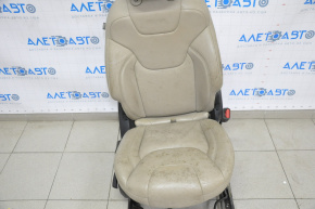 Scaun pasager Jeep Cherokee KL 14-18 cu airbag, manual, piele bej, pentru curățare chimică