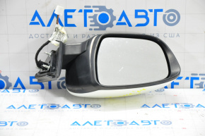 Oglindă laterală stângă Nissan Rogue 14-20, 5 pini, semnalizator, alb