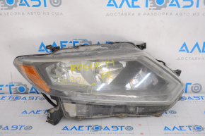 Far dreapta față Nissan Rogue 14-16, halogen gol, topitor.