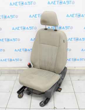 Водительское сидение Ford Focus mk3 15-18 рест, без airbag,механика,тряпка серое,под химчистку