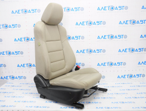 Scaun pasager Mazda 6 13-15 cu airbag, piele bej, material textil