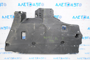 Protecția podelei din partea stângă a Toyota Camry v70 18 a fost deteriorată, există o ruptură în fixare.