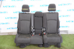 Rândul din spate al locurilor 2 al Dodge Journey 11 - material textil negru