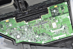 Radio, casetofon, controlul climatului, panoul asamblat Lexus RX350 RX450h tip 3, crom decolorat, rupt, deteriorat