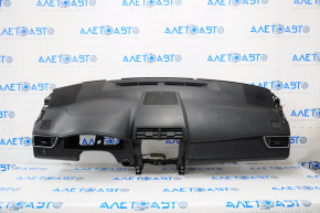 Торпедо передняя панель без AIRBAG Toyota Camry v55 15-17 usa черн, белая строчка