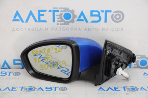 Зеркало боковое левое в сборе Nissan Sentra 20-24 синий, поворотник, 7 пинов