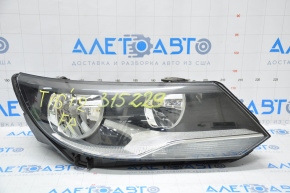 Far dreapta față VW Tiguan 12-17 gol restilizat halogen, pentru polizare.