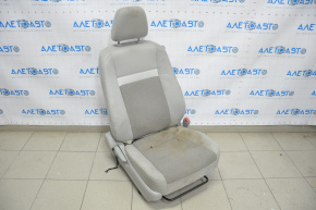 Scaun de pasager Toyota Camry v50 12-14 SUA fără airbag, manual, material textil gri, necesită curățare chimică.