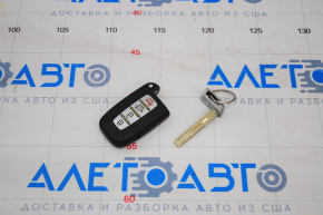 Ключ Hyundai Sonata 11-15 smart 4 кнопки, полез хром