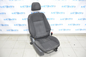 Пассажирское сидение Ford Focus mk3 15-18 рест, без airbag, механич, тряпка черн