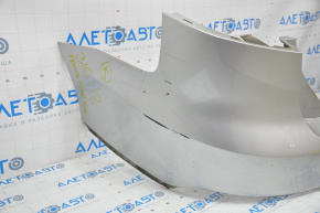 Бампер задний голый Ford Focus mk3 15-18 рест 4d серебро UX, слом креп