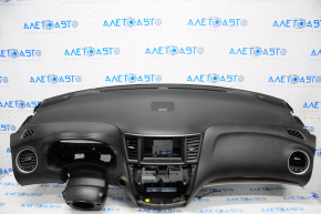 Торпедо передняя панель без AIRBAG Infiniti JX35 QX60 13-15 дорест черн, порезы