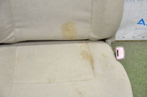 Scaun de pasager Toyota Prius 2004-2009 fără airbag, manual, material textil bej, necesită curățare.